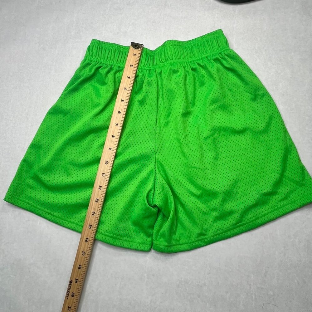 Inaka Power Green Mesh Shorts With Elastic Waistband & TP Logo Design  small - Picture 5 of 9